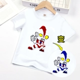 Футболка с коротким рукавом для мальчиков, хлопковые блестки для ногтей, детская летняя одежда, новая коллекция