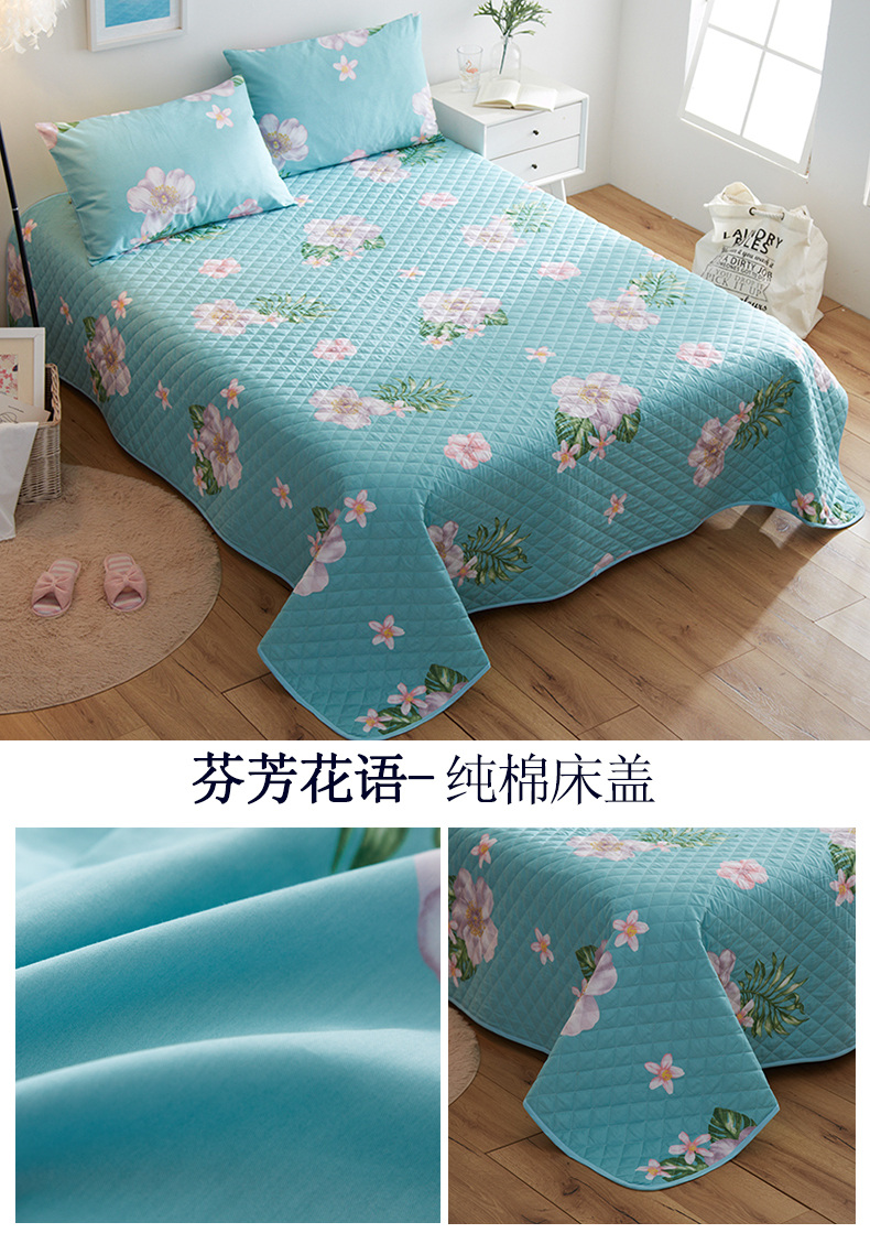 Giường bìa ba mảnh mảnh duy nhất bông chần sheets 3.0 m trải giường Châu Âu chần chăn đơn tăng tatami