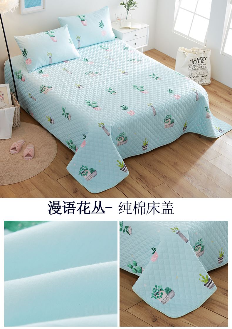 Giường bìa ba mảnh mảnh duy nhất bông chần sheets 3.0 m trải giường Châu Âu chần chăn đơn tăng tatami