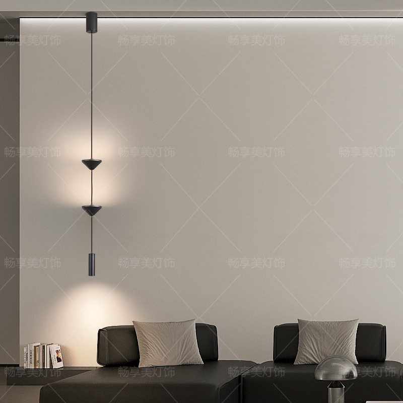 Living Room Background Wall Hourglass Chandelier Ambient Light Entryway Screen Cabinet Niche Light Bedroom Bedside Chandelier