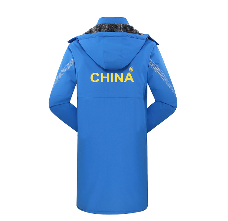 Đội tuyển thể thao quốc gia áo dài cậu bé cotton áo cơ thể đào tạo Taekwondo bơi cộng với nhung bóng đá đào tạo mùa đông áo phao trần trám