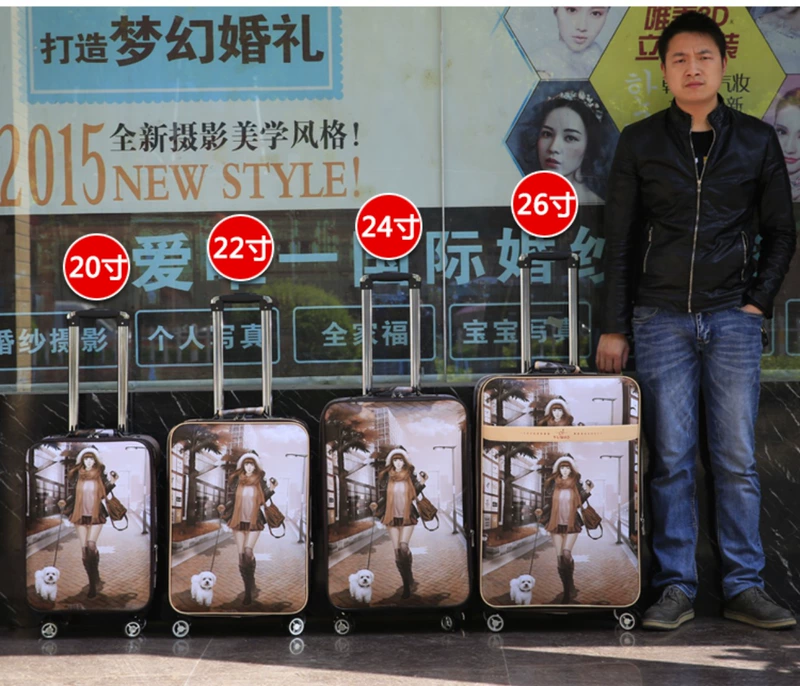 Xe đẩy phổ quát 24 inch nữ dễ thương nhỏ tươi vali nam 26 inch mật khẩu hộp vali 28 inch hành lý