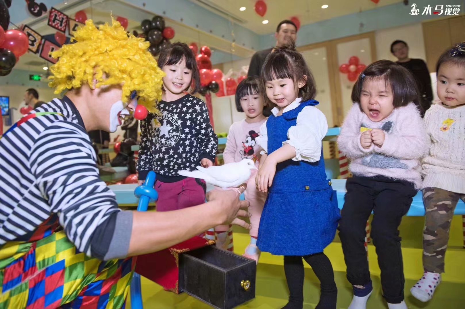 Clown show Beijing clown Magic door-to-door performance Clown magic balloon Bubble show Birthday party decoration