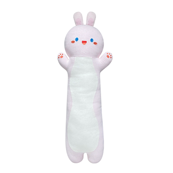 Children's sleeping pillow to comfort and sleep with children's sleeping long rabbit rag doll girl plush doll can be removed and washed