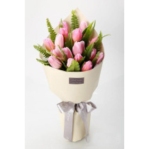 New white tulip bouquet gift box Shanghai Flowers Express city Nanjing Hangzhou Beijing Guangzhou Shenzhen send