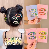 Childrens cute carrot hairpin little girls broken hair on the back of her head bb clip clip headwear girl does not hurt the hairpin