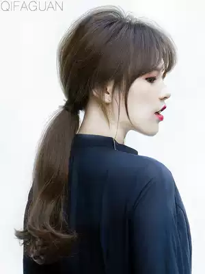 Wig ponytail strap grab clip A small amount of micro-long curly hair simulation hair fluffy natural invisible braids big waves