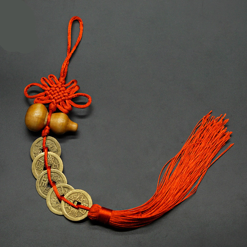 2021 New Peach Hoist Copper Car Hanging Hanging China Car Accessories Ping An Hanging Car Rear Mirror Handling Handling Accessories