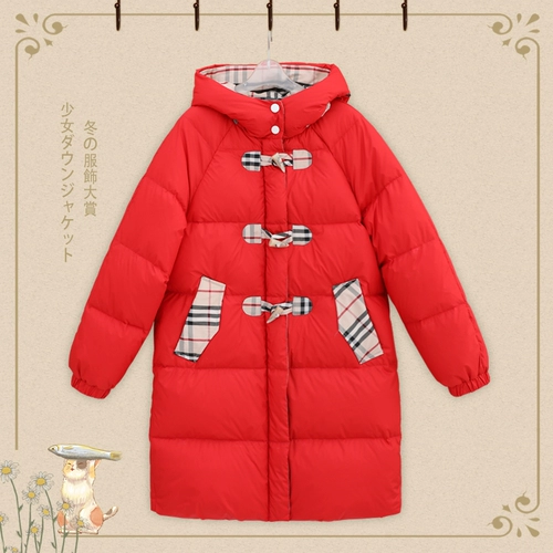 Зимний пуховик, длинная куртка для школьников, 2020, для средней школы, увеличенная толщина