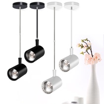 Surface mounted ceiling long pole spotlight led light boom long arm pull rod clothing store background wall long foot telescopic pole spotlight