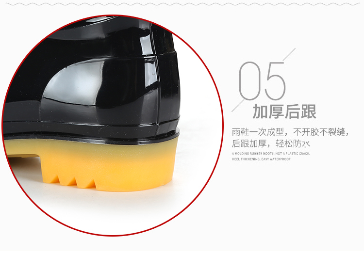 Kéo trở lại giày nước nam mùa hè cao khởi động mưa khởi động non-slip mặc gân dưới ống đơn nước khởi động của nam giới làm việc giày bao bọc ngoài dép đi mưa