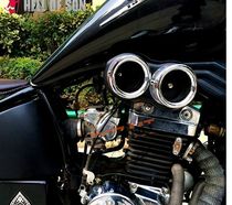 Motorcycle Accessories Cruise taiko Che STEED Iron Horse 400 modified retro double pipe socket air filter assembly
