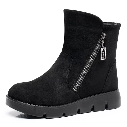 Сапоги, утепленная удерживающая тепло нескользящая обувь для матери, коллекция 2023, для среднего возраста