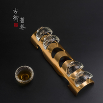 Filter tea make tea titanium alloy teacup shelf tea set storage rack Teacup holder Tea ceremony Kung Fu teacup shelf