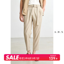 Summer thin style pituitary pants mens 90% pants straight cylinder loose trend 100 hitch pants for men 9 Sub-casual pants