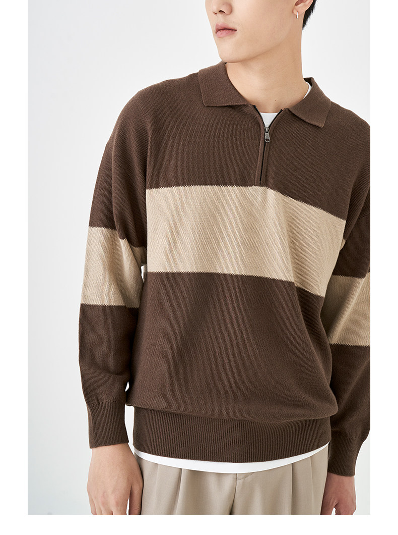 Весенняя шерстяная футболка polo, лонгслив, базовый мужской свитер, коллекция 2021, тренд сезона, свободный крой 