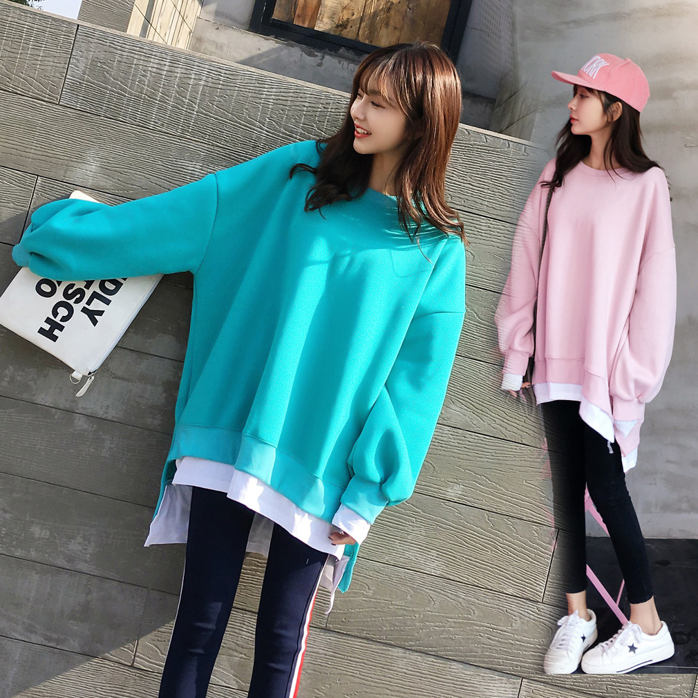 Pregnant women's clothing Clothing Fashion style Autumn Winter Dress Fat Mm Plus Fat Increase Code Boomer Korean version Loose Jacket Jacket 200 catty