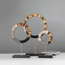 Model room living room TV cabinet desktop decoration soft decoration handicraft decoration ring decoration