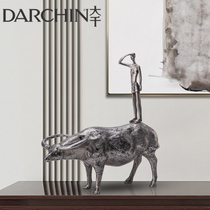 Creative Animal Bull Character Decoration Accessories New Chinese Household Accessories Living Room Studio TV Cabinet Articles