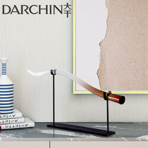 Transparent gradient resin decorative ornaments modern new Chinese-style home living room hotel model creative crafts