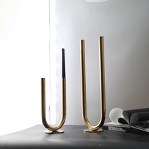 Metal candle holder modern Jane European decorative ornaments model house crafts designer new