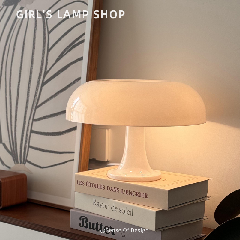 Girl's Lamp Shop Italian Nessino Mushroom Table Lamp Living Room Study Bedroom Bedside Ambient Light Decorative Lamp