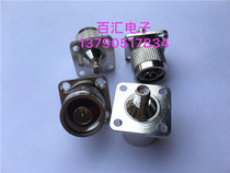 Radio frequency coaxial connector N SMA-JKF adapter N revolution SMA mother with large flange panel fixed 25 * 25