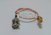 SMA BNC-KJ BNC-J straight male head turn SMA-K female head outer screw inner hole 50-1 5 silver plated adapter wire