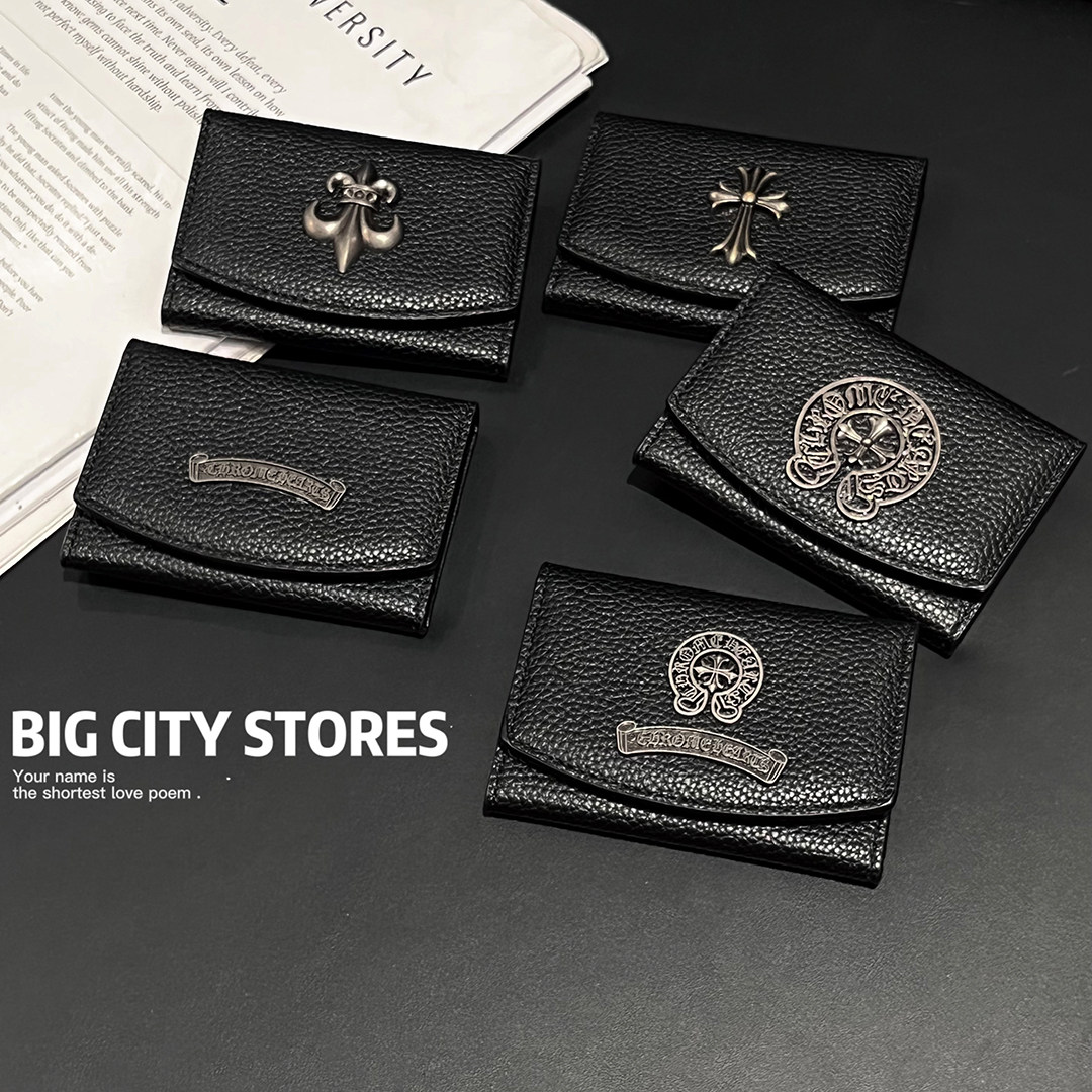 Trendy 3d chrome hearts card holder: style meets practicality