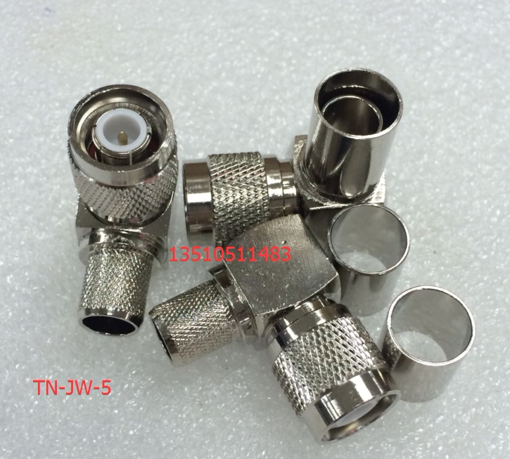 Radio Frequency Industrial Level TNC JW-5 Wireless microphone feeder head TNC male bend 5DFB HF coaxial head L12 head