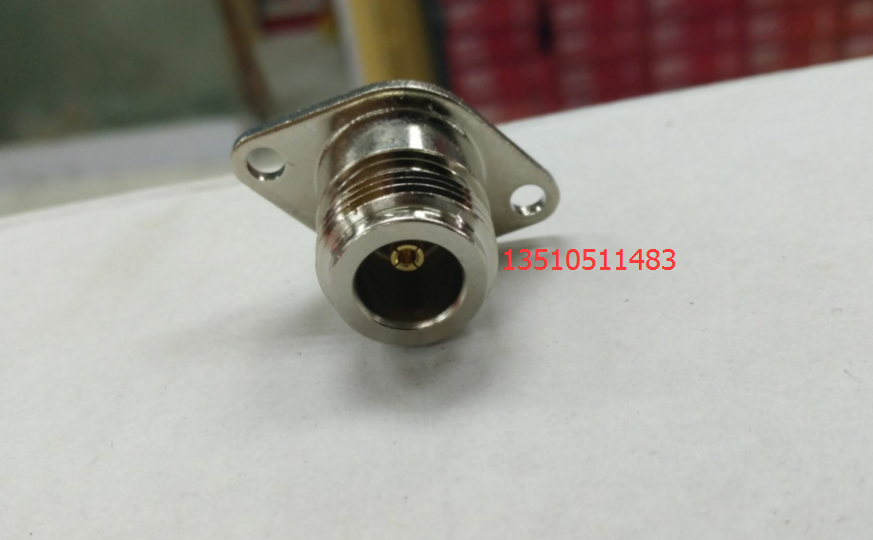 N-KF Radio Frequency Rhombus 50 Ohm Full Copper Socket High Frequency N Mother Two Holes Fixed AP Motherhead N-KFD Signal Head