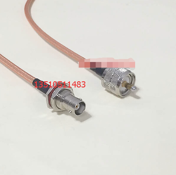 BNC-KY UHF-J Radio Frequency Handstand RG142 Industrial grade feeder BNC with flange turn UHF public Q9 turn M line