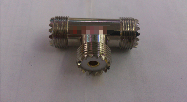 UHF mother three-way high-frequency adapter SL16-KKK one mother sub-intercom adapter M mother coaxial head