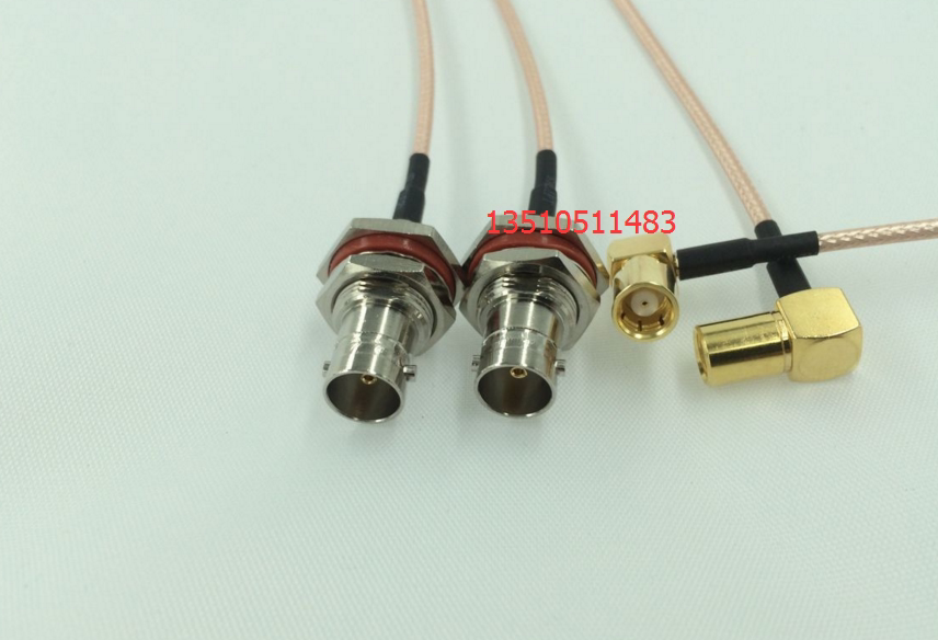 BNC-KY SMB-KW Radio Frequency coaxial high-definition SDI jumper BNC Q9 Mother with disc to turn SMB meniscus 75 Euroline