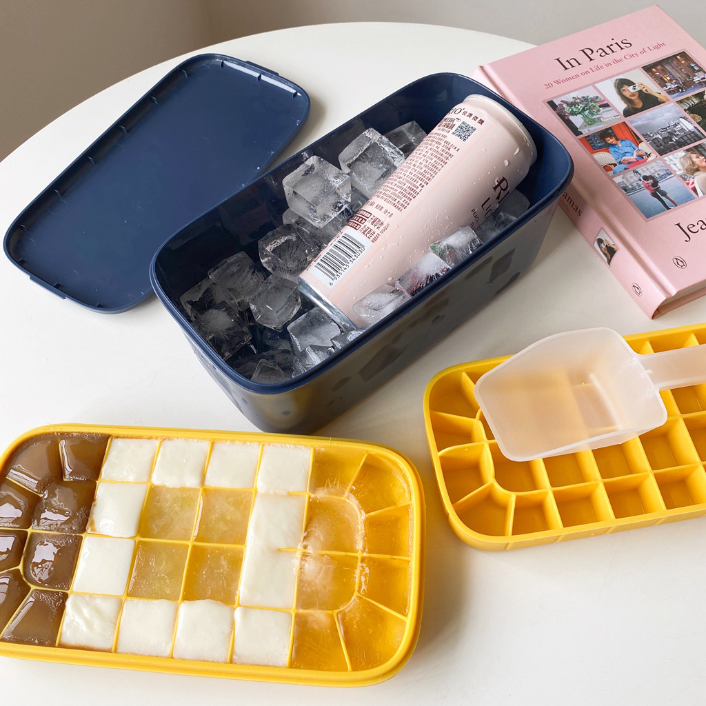 Замороженные кубики льда плесень двойной силиконовый Ледяной ящик кубиков льда артефакт пищевого домой крышка ручной работы формочка для льда Дополнительная пищевая коробка  