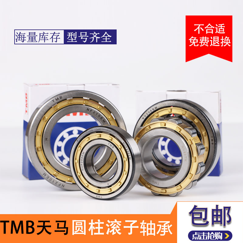 Tianma Bearing NU 202 203 204 205 206 207 208 EM cylindrical roller bearings