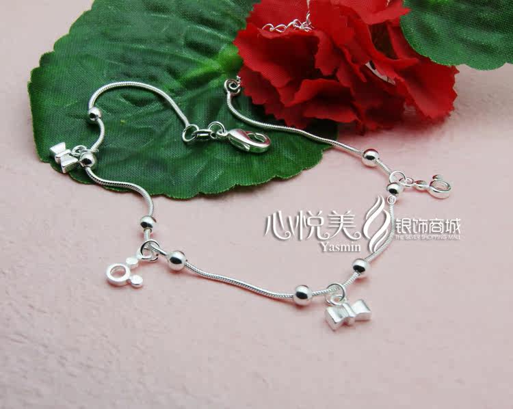 Bracelet de cheville Femme OTHER   en Argenterie - Ref 3103014 Image 4