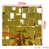 Серебряная металлическая черная мозаика из нержавеющей стали, 3D, зеркальный эффект