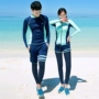 Bộ đồ lặn đôi nam nữ chia tay dài quần sứa quần áo snorkeling lướt bộ đồ bơi chống nắng nhanh khô Hàn Quốc - Vài đồ bơi 	đồ đi biển đôi hà nội