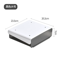 Черный прозрачный большой