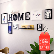 Creative solid wood Photo Wall living room background wall decoration photo frame combination home wall modern simple frame wall
