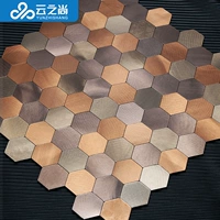 Клейкая водонепроницаемая металлическая мозаика из нержавеющей стали на стену