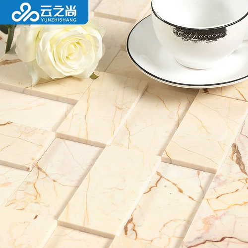 Юньцхишанг натуральная мраморная мозаичная высота и низкая выпуклая каменная мозаичная телевизионная фон Стены Золотой паук