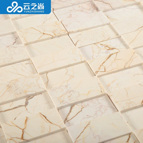 Юньцхишанг натуральная мраморная мозаичная высота и низкая выпуклая каменная мозаичная телевизионная фон Стены Золотой паук