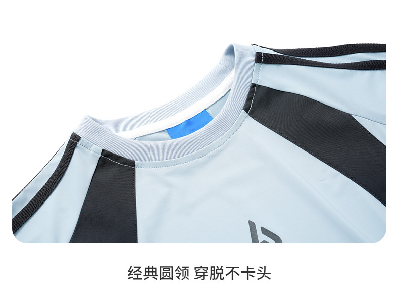 男童夏装户外撞色运动速干短袖套装2026新款青少年儿童冰丝两件套 — 27