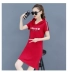 2019 Yu Linger mùa hè trùm đầu áo thun cotton váy mỏng thon dài phần thời trang váy thể thao giản dị quần áo nữ - Trang phục thể thao