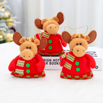 Hua Chi 15cm Christmas fabric doll pendant Christmas tree decorations Santa Claus accessories