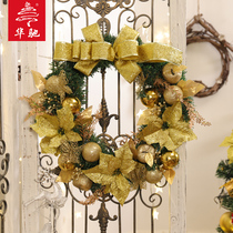 Huachi 45cm Christmas wreath door hanging ornaments Christmas decorations 60cm wreath door ornaments shopping mall Hotel
