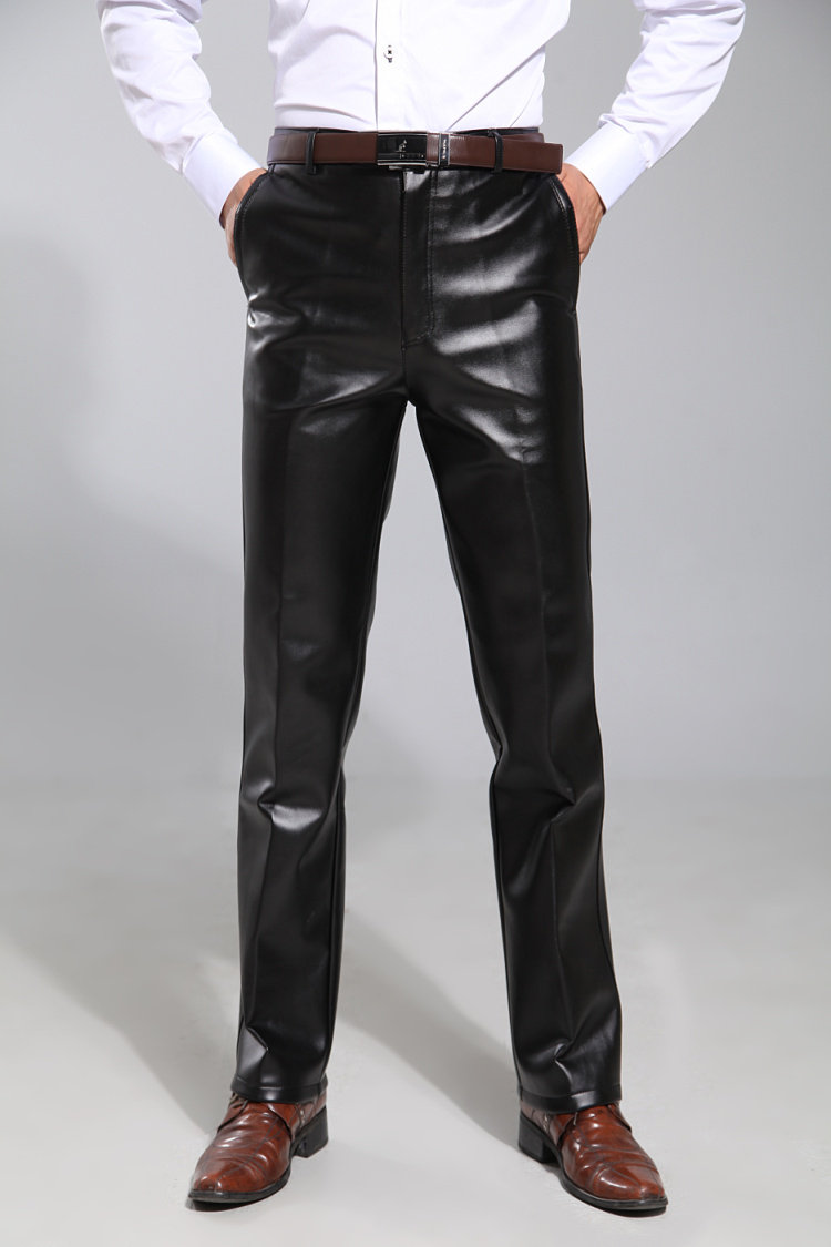 Pantalon cuir homme droit pour hiver - Ref 1479209 Image 16