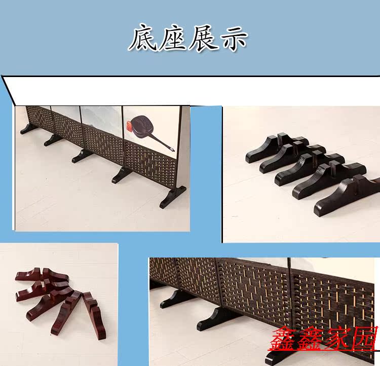 Mới không thấm nước kiểu Trung Quốc màn hình gấp màn hình phân vùng hiên khách sạn phòng trà phòng ngủ phòng khách văn phòng - Màn hình / Cửa sổ bình phong di động